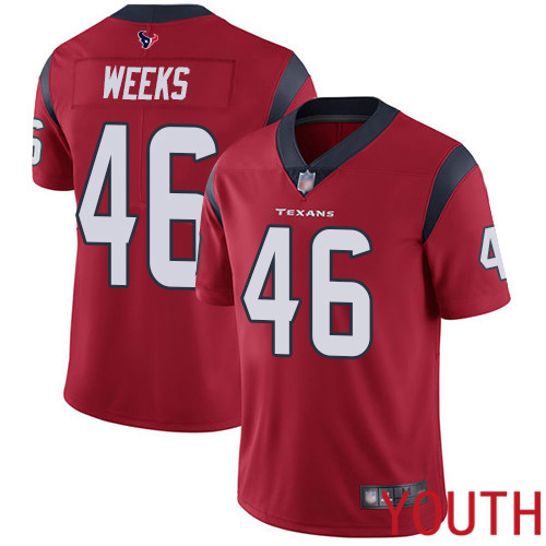 Houston Texans Limited Red Youth Jon Weeks Alternate Jersey NFL Football 46 Vapor Untouchable